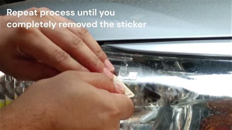 remove rfid sticker|remove rfid stickers from headlights.